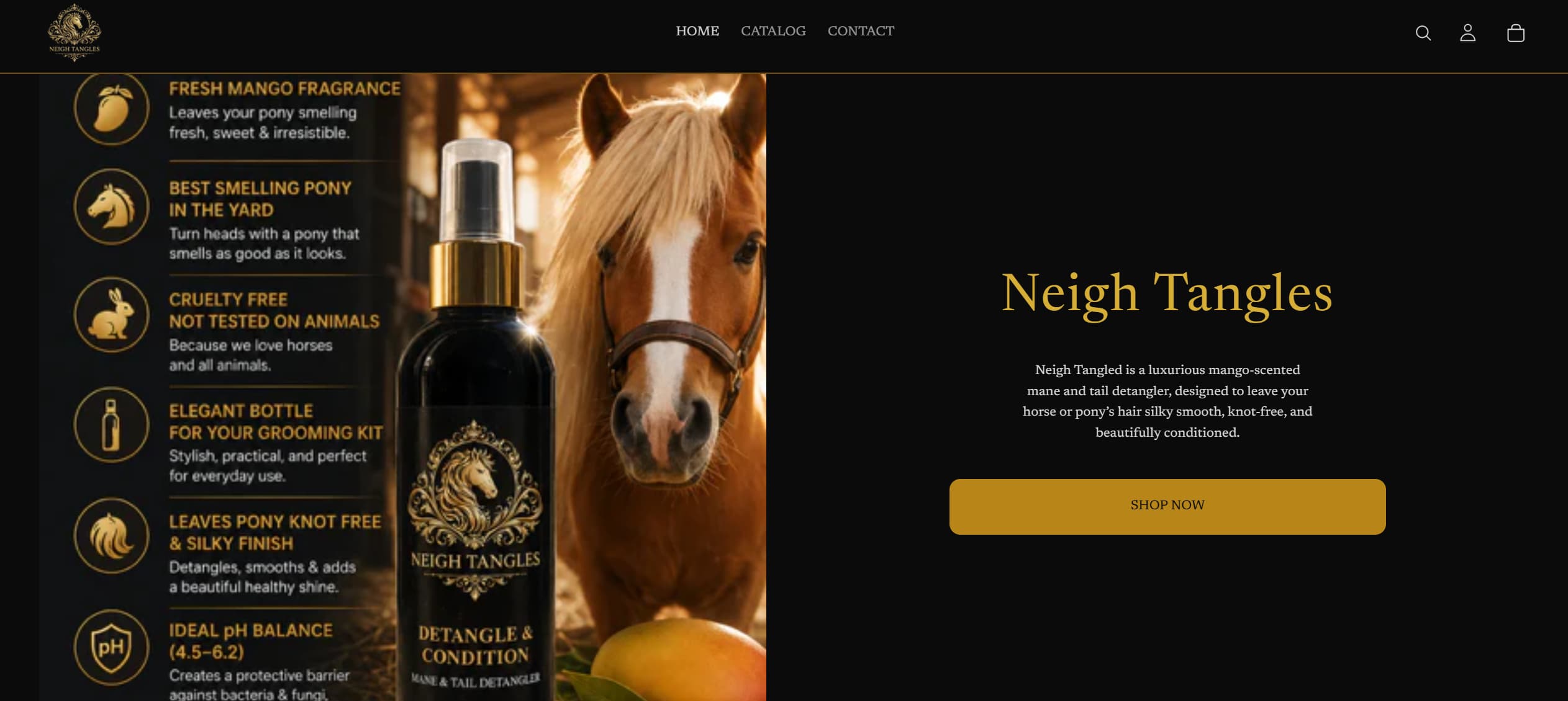 Neigh Tangles product story page
